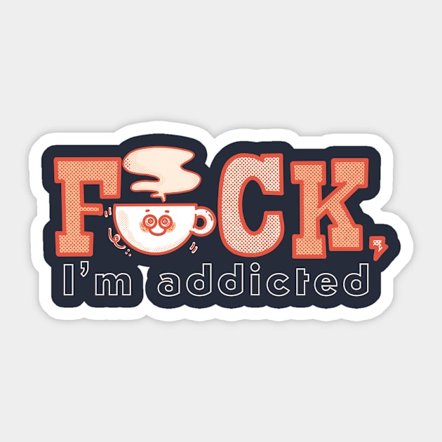 Coffee Addict Sticker by Fluffymafi